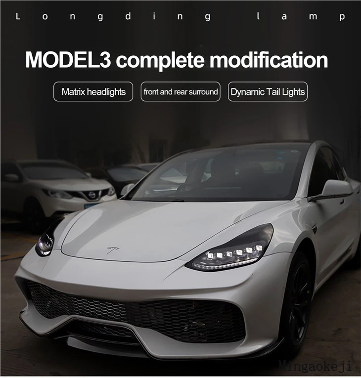 Tesla Modified LED Headlights